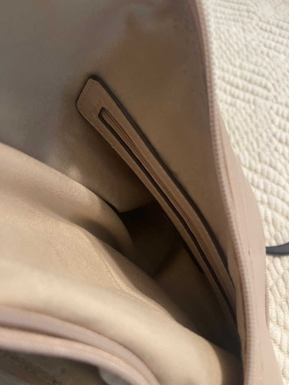 Rosetti Taupe Shoulder Bag with Front Zip Pocket - Picture 3 of 8